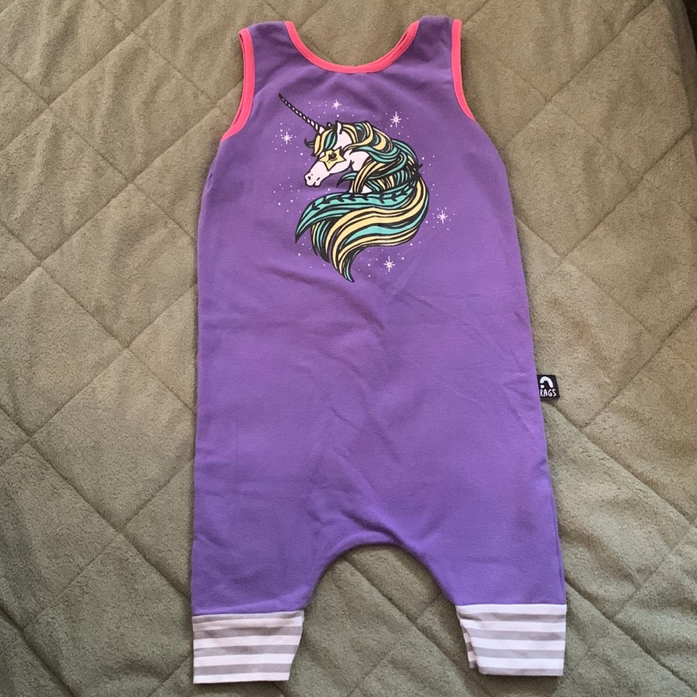 Rags unicorn tank romper 18-24 months